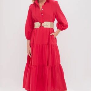 Pomander Place Red Maxi Dress
